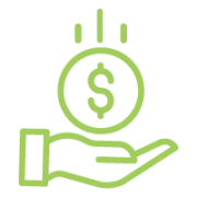 Icon representing saving money